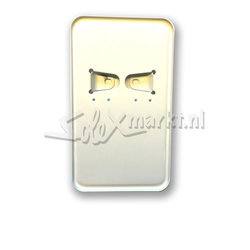 License plate holder (Dutch) White - Long model